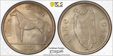 1942 1/2 Cr MS65+