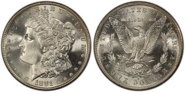 1881-S $1 MS67+