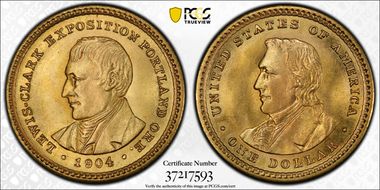 1904 G$1 Lewis and Clark MS66+