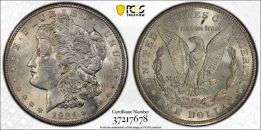 1921-S $1 VAM 1B-2, Thorn Head MS63