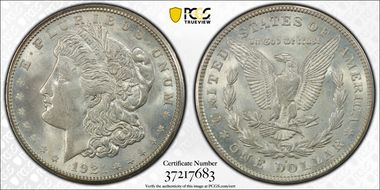 1921-S $1 VAM 1B-4b Thorn Head MS63