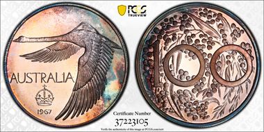1967 $1 X-M2 Reeded Edge MS67