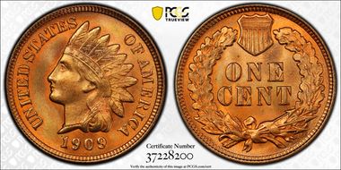 1909 1C Indian MS67RD