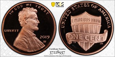 2019-W 1C Shield PR67DCAM