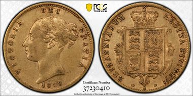 1879-S 1/2 Sov S-3862C XF45