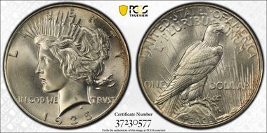 1935 $1 MS65+ 