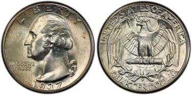 1937-S 25C MS66