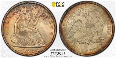 1873 50C Arrows MS65+