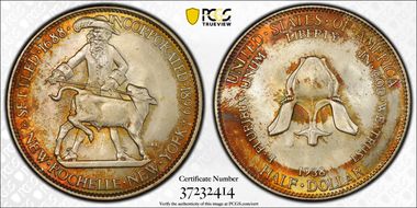 1938 50C New Rochelle MS67+