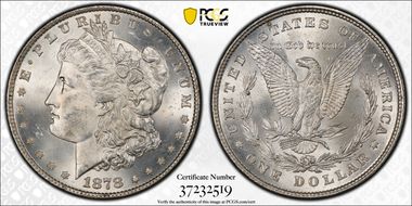 1878 8TF $1 VAM 16, Tripled Stars MS64