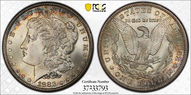 1883-CC $1 MS67+