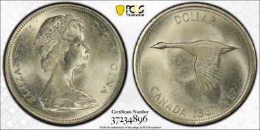 1967 S$1 MS64
