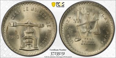 1980-Mo Onza KM-M49b.5  Ag MS66