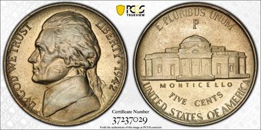 1942-P 5C Silver PR67