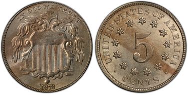 1872 5C Sm/Lg Date FS-308 MS62