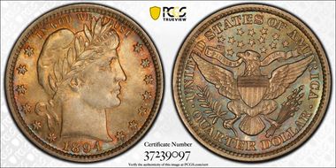 1894 25C MS66+
