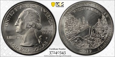 2019-P 25C Frank Church River of No Return NP MS67