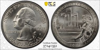 2019-P 25C American Memorial NP MS67