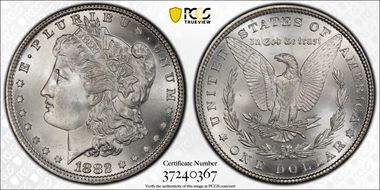 1882 $1 MS66+