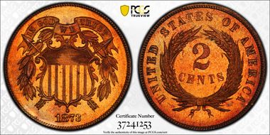 1873 2C Open 3 PR66+ RB