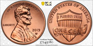 2019-W 1C Shield  First Day of Issue MS69RD