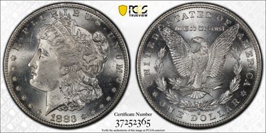 1883-S $1 MS64+