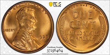 1938 1C MS67+ RD
