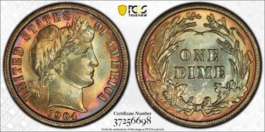 1904 10C MS66+