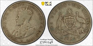 1932(m) Florin KM-27  Ag F15