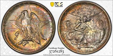 1938 50C Texas MS67