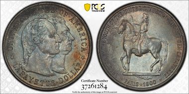 1900 $1 Lafayette MS64
