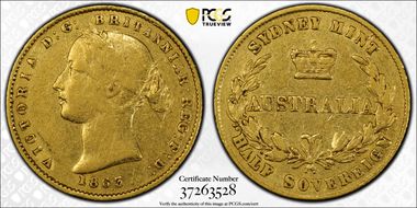 1863-SY 1/2 Sov XF40