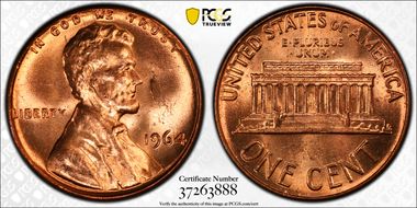 1964 1C MS65RD