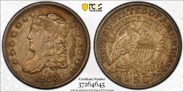 1835 H10C Large Date, Large 5C XF40