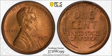 1919-S 1C MS65RB