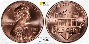 2019-W 1C Shield MS69RD