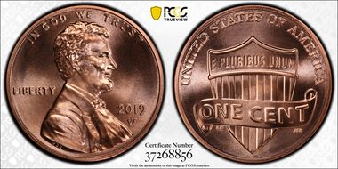 2019-W 1C Shield MS69RD