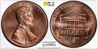 2019-W 1C Shield MS69RD