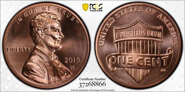 2019-W 1C Shield MS68RD