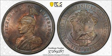 1891 Rupie J-713 MS65