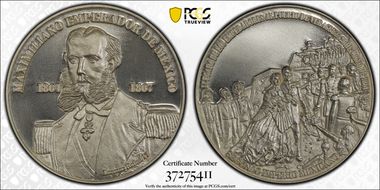 2017-LR Fidias Arte Medal Arrival of the Emperors May 28, 1864 Silver SP68