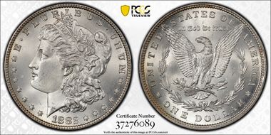 1882 $1 MS66
