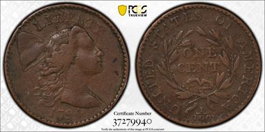 1794 1C Head of 1794 VF25BN