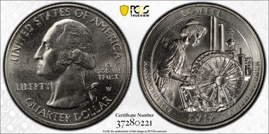 2019-W 25C Lowell NP Early Find MS64