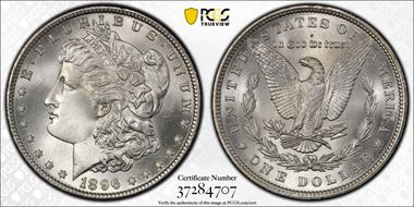 1896 $1 MS67+