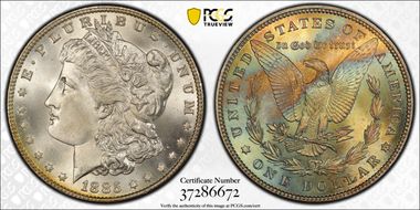1885 $1 MS68