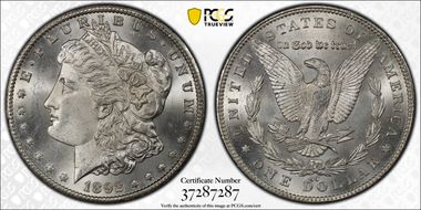 1892-CC $1 MS65+