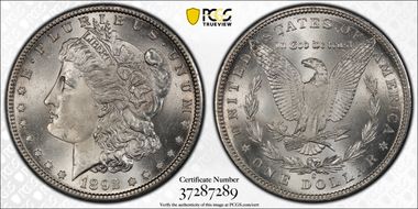 1892-S $1 MS64