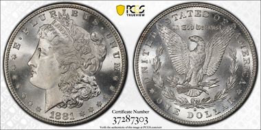 1881-S $1 MS68