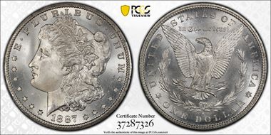 1887-S $1 MS66